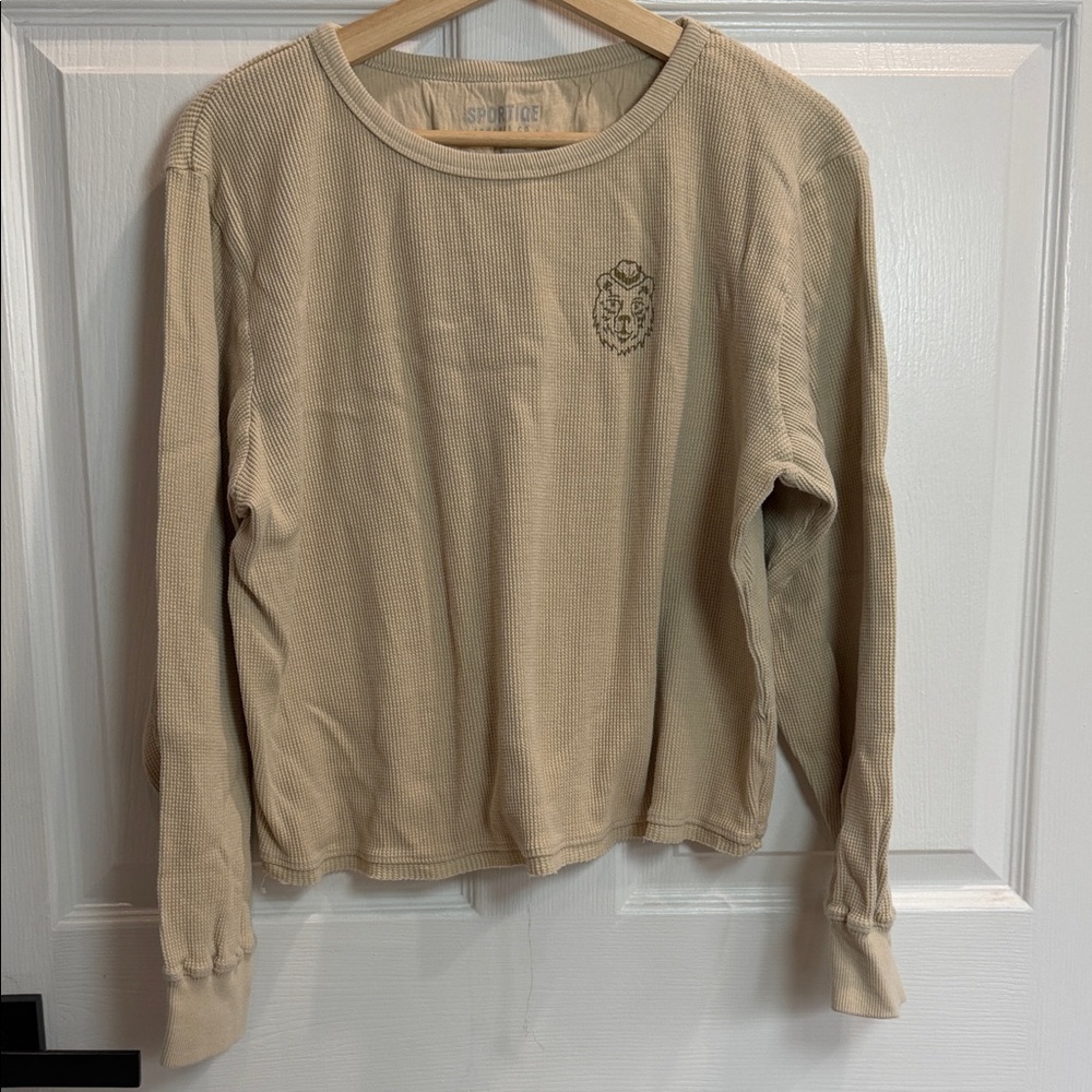 Beige Long Sleeve Top - Picture 1 of 3